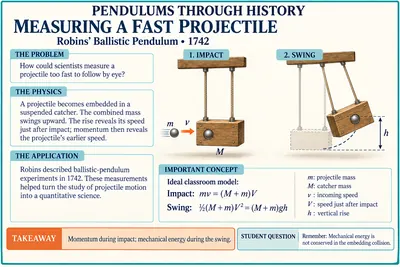 Robins' original ballistic pendulum, 1742