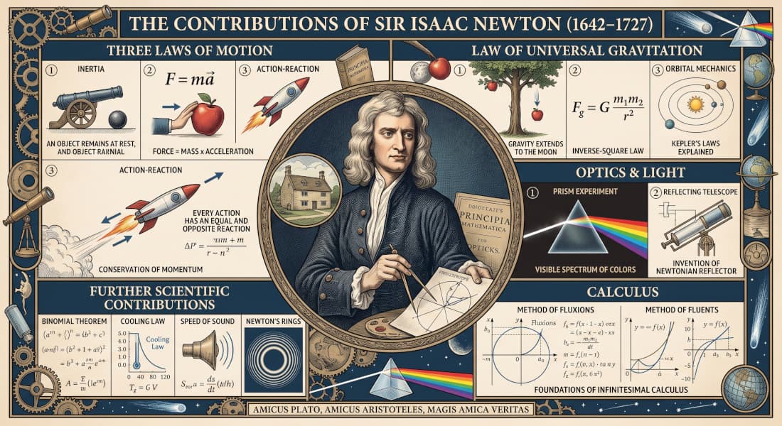 Isaac Newton's contributions to physics