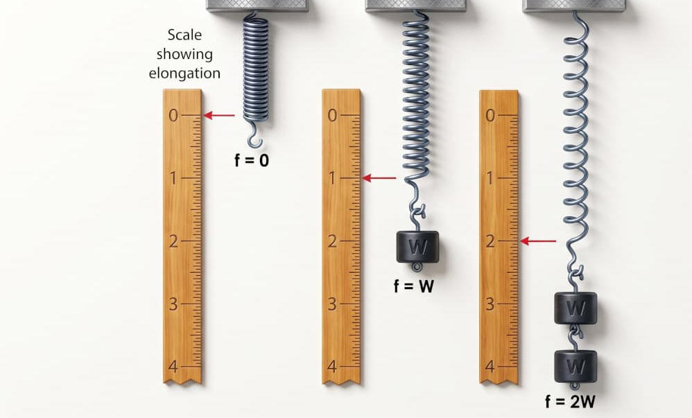 Hooke's Law relationships diagram