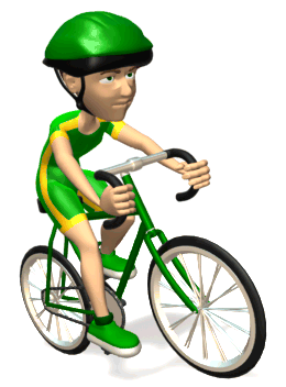 Bicyclist Riding