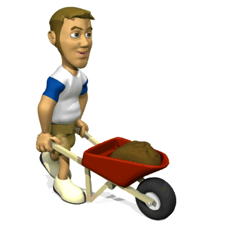 Pushing Wheelbarrow